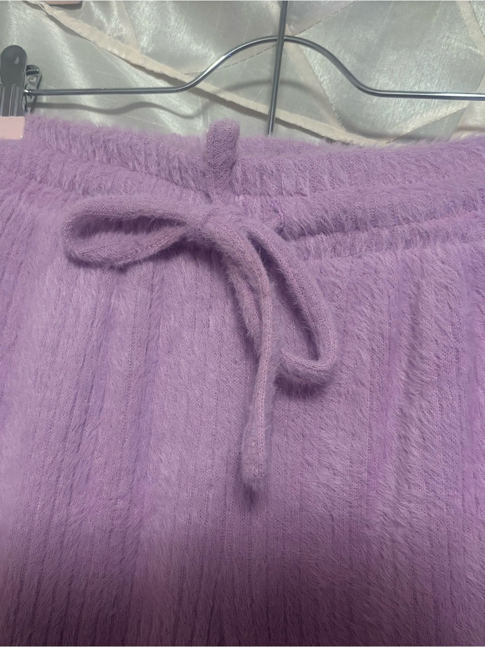Cozy Knit Purple Drawstring pants